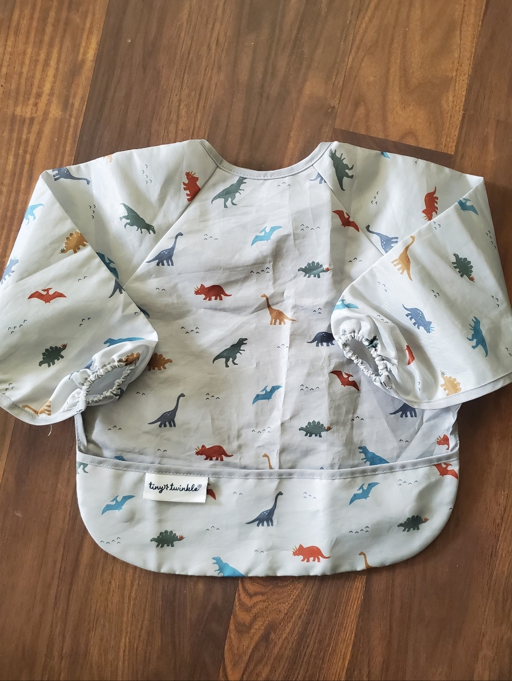 Tiny Twinkle Waterproof Dinosaur Dino Bib Long Sleeve Smock